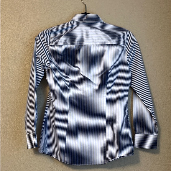 J. Crew Blue and White Striped Button Down Shirt - Picture 3 of 3